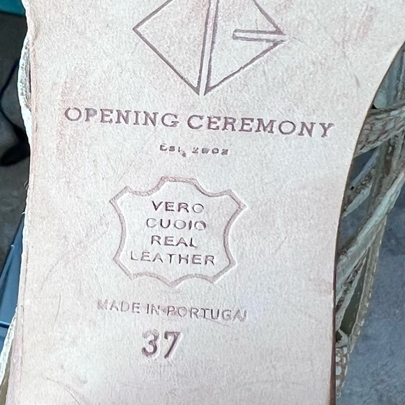 Opening Ceremony-Platform Caged Straps Buckled Sandals-7 NEW CONDITION - Picture 10 of 10